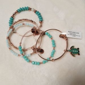 Alex and Ani Go with the Flow Bangle Set